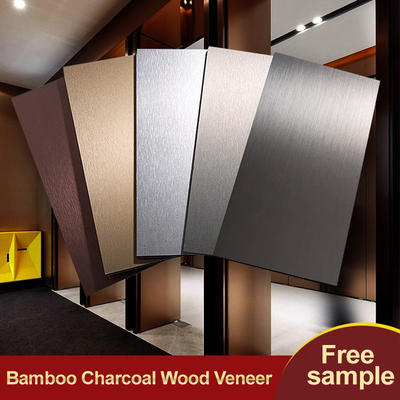 Qualität Innenarchitektur Metallholz Veneer Wandplatte Umweltfreundlich Bambus Holzkohle Veneer Fabrik