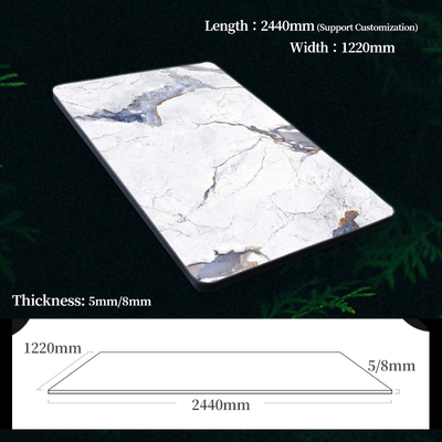 Qualität Wasserdicht und leicht zu installieren Marmorholz Veneer-Platten Innendekorationswandplatten Neue Produkte Marmorwandplatten Fabrik