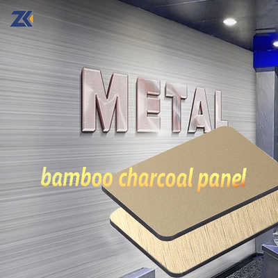 Qualität Wasser- und feuchtigkeitsbeständige 5 mm 8 mm Metall-PVC-Bambuskohlefaserplatte Fabrik