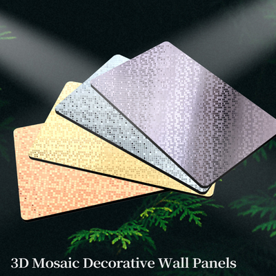 Qualität Mosaik Wanddekoration PET Wandplatte Bambus Holzkohle Faser Holz Veneer Board Fabrik