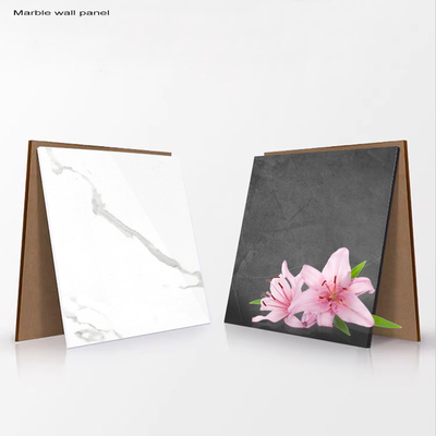 Qualität PET Marmor Textur Dekorationswandplatte Bambus Holzkohle Veneer PVC Wandplatte Fabrik