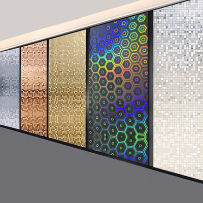Qualität PVC-Board Laser&Mosaik-Serie Bambus Holzkohle Veneer Innenarchitektur Wandplatte Fabrik