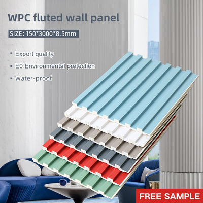 Qualität 8.5mm hölzerner Plastikgrill WPC geriffelt Wand keine wasserdichte Farbe Fabrik