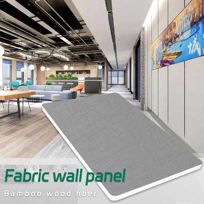 Qualität 8 Millimeter moderne Luxusbambusfaser-Furnierholz-Gewebe-maserten PVC-Platten-Wände Fabrik